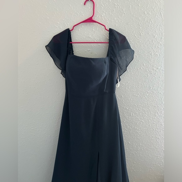Azazie bridesmaid dress size A10 Navy - Picture 3 of 3
